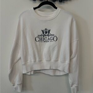Abercrombie & Fitch Cream Chicago Crest Sweatshirt